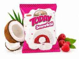 Today Snowball s kokosovou příchutí a červenou náplní.